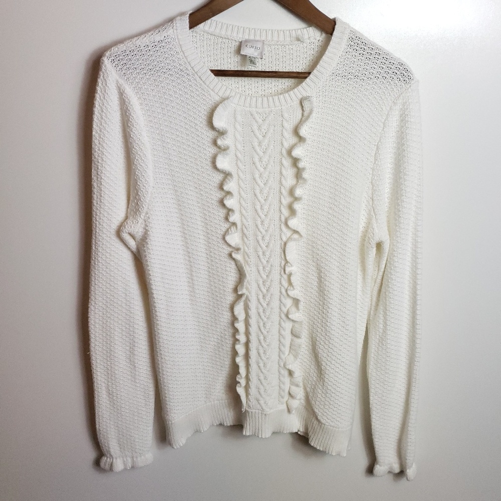 Cupio Ruffle Knit Sweater
